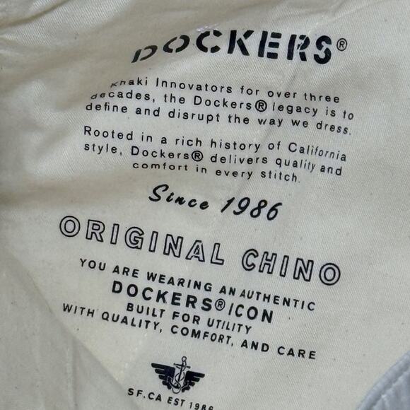 Dockers Original Chinos Relaxed Tapered Fit White Size 38x32 NWT $88 A75320004 - Picture 7 of 14